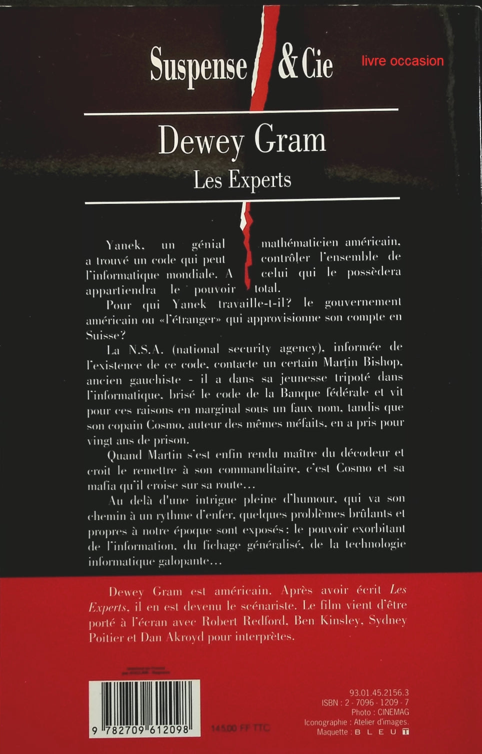 Les experts - Dewey Gram - livre