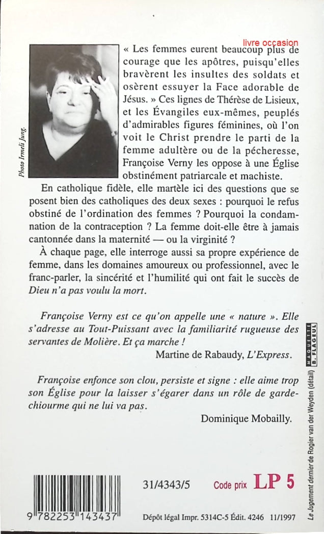 Mais si, messieurs, les femmes ont une âme - Françoise Verny - Livre