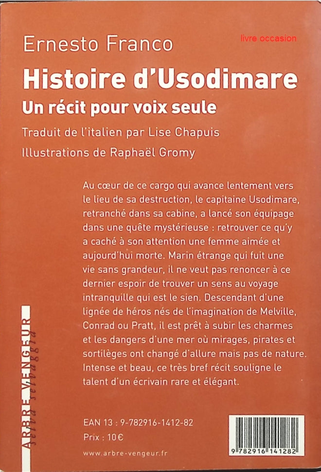Histoire d'Usodimare : Un récit pour voix seule - Ernesto Franco - Livre
