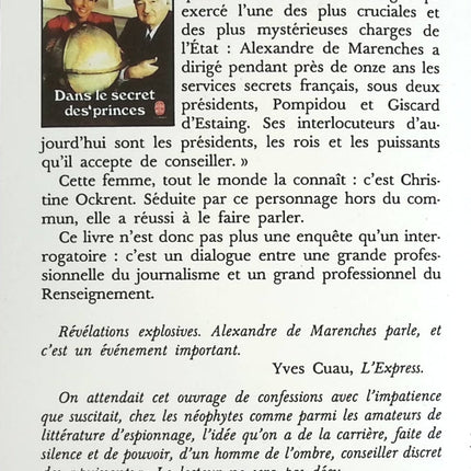 Dans le secret des princes - Christine Ockrent - Livre