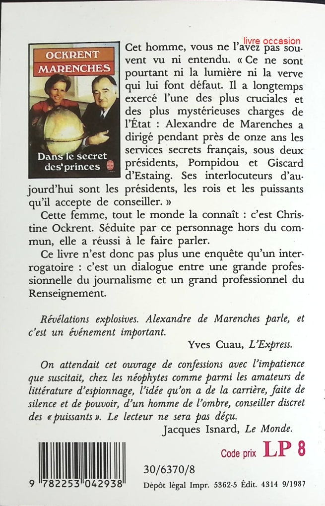 Dans le secret des princes - Christine Ockrent - Livre