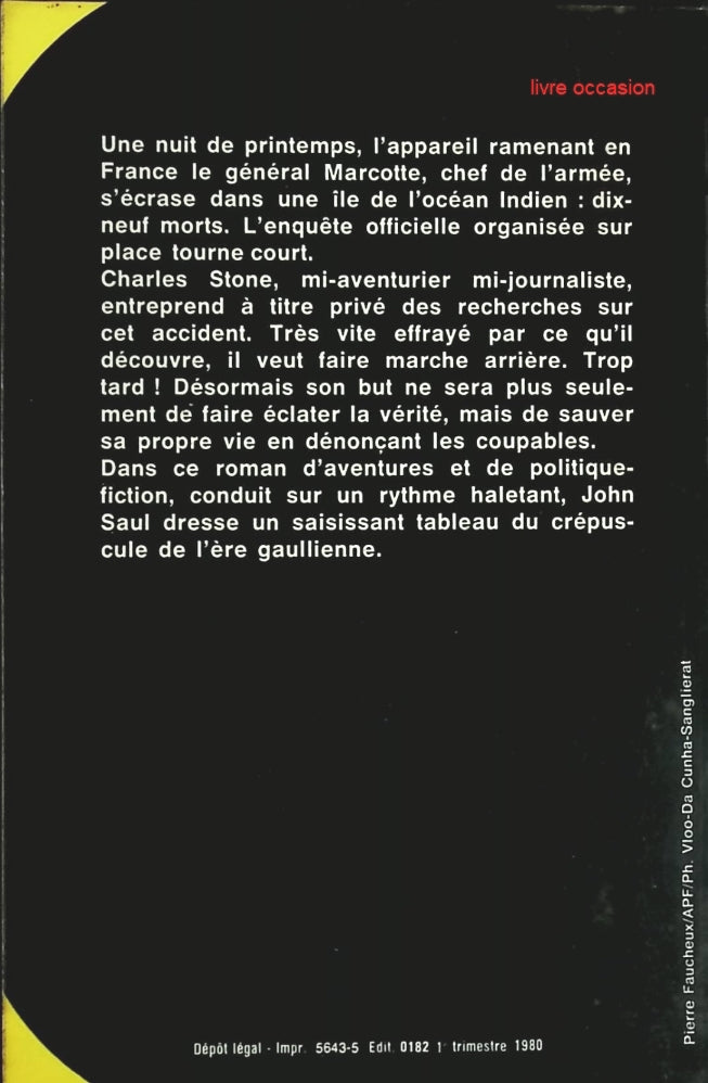 Mort d'un général - John Ralston Saul - Livre