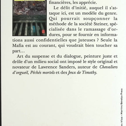Manhattan trafic - Lawrence Sanders - Livre