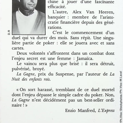 La Gagne - Bernard Lenteric - Livre