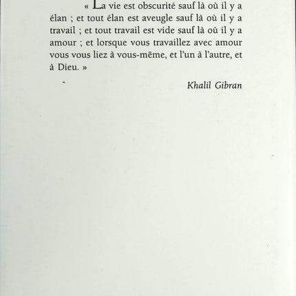 Le Prophète - Khalil Gibran - Livre