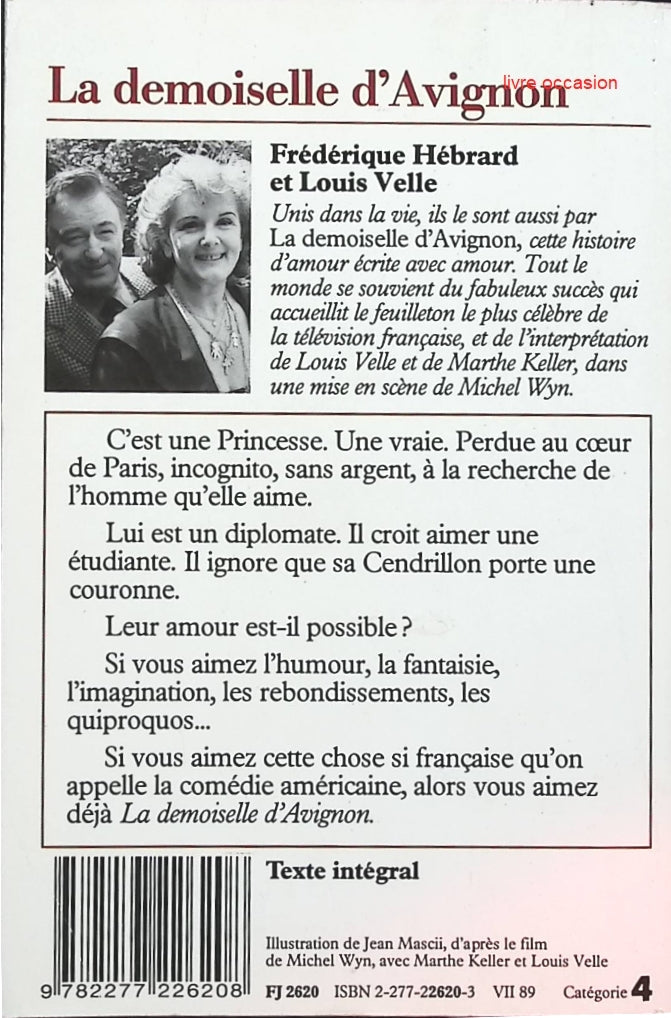 La demoiselle d'Avignon - Frédérique Hébrard - Livre