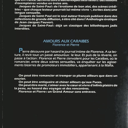 Amours Aux Caraïbes - Jacques De Saint Paul - Livre