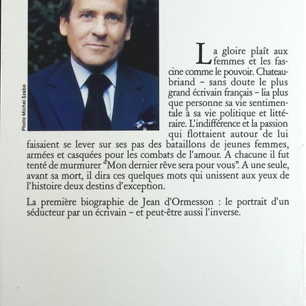 Mon dernier rêve sera pour vous - Jean d' Ormesson - Livre