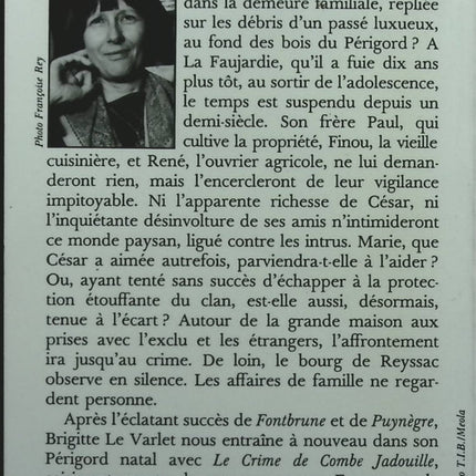 Le crime de Combe Jadouille - Brigitte Le Varlet - Livre