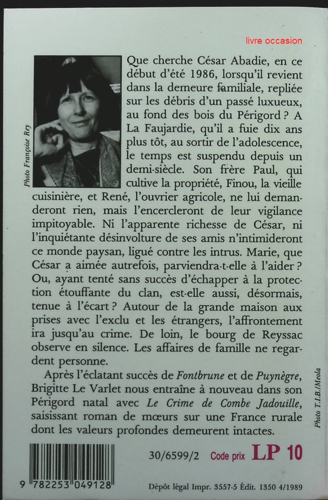 Le crime de Combe Jadouille - Brigitte Le Varlet - Livre