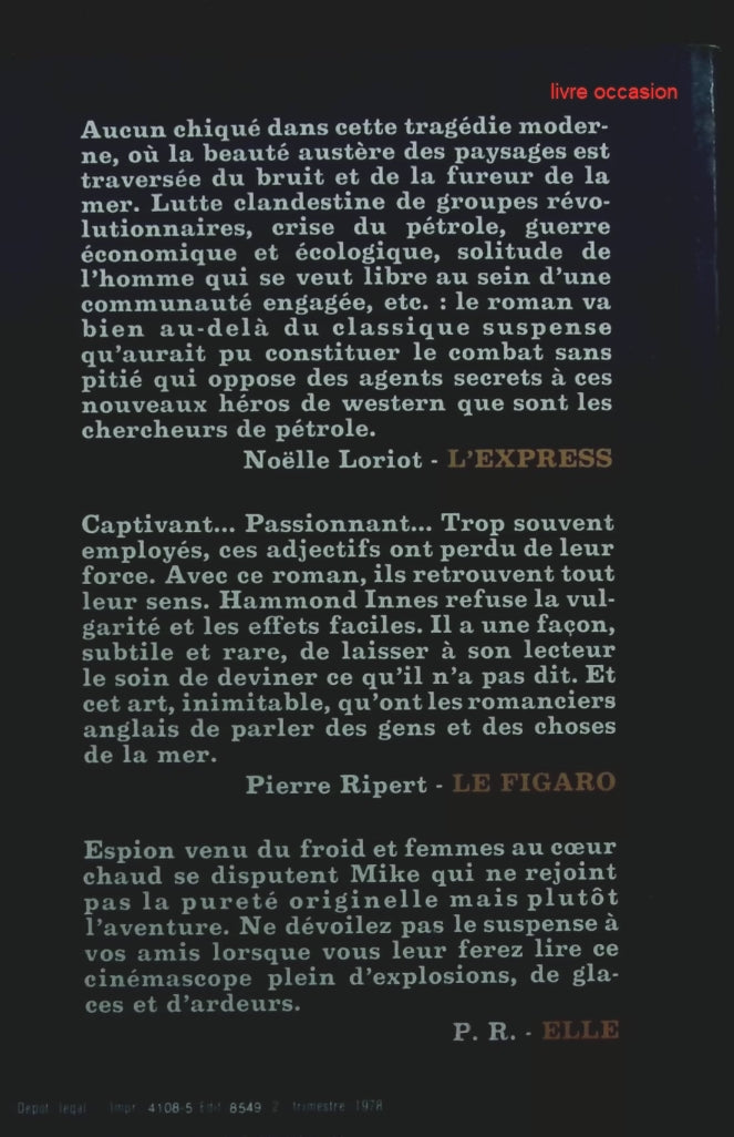 L'étoile du nord - Hammond Innes - Livre