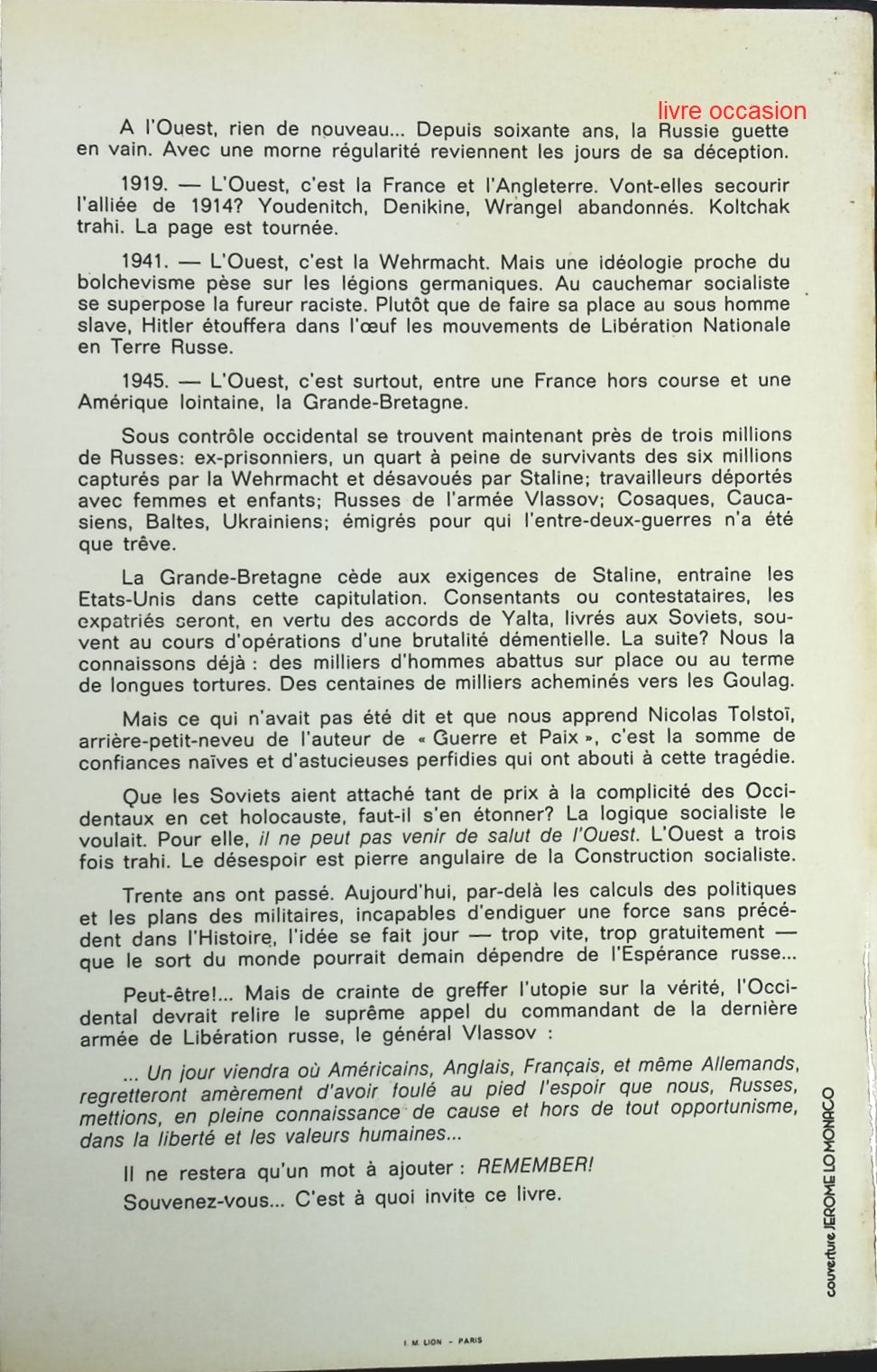 Les victimes de Yalta - Nikolai Tolstoy - Livre