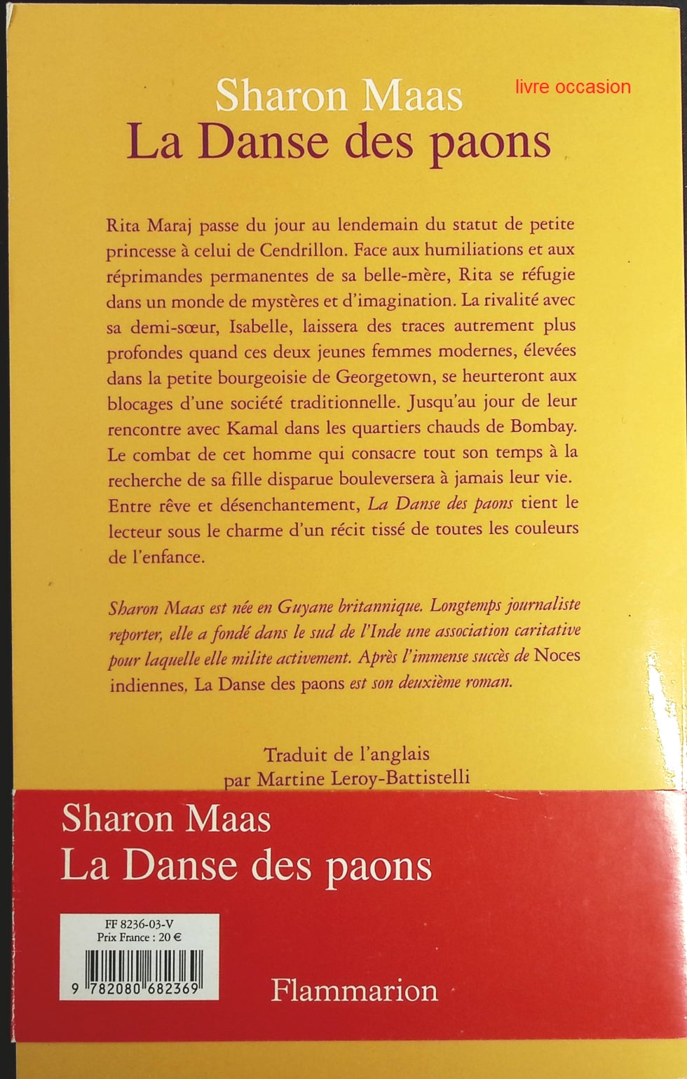 La Danse des paons - Sharon Maas - Livre