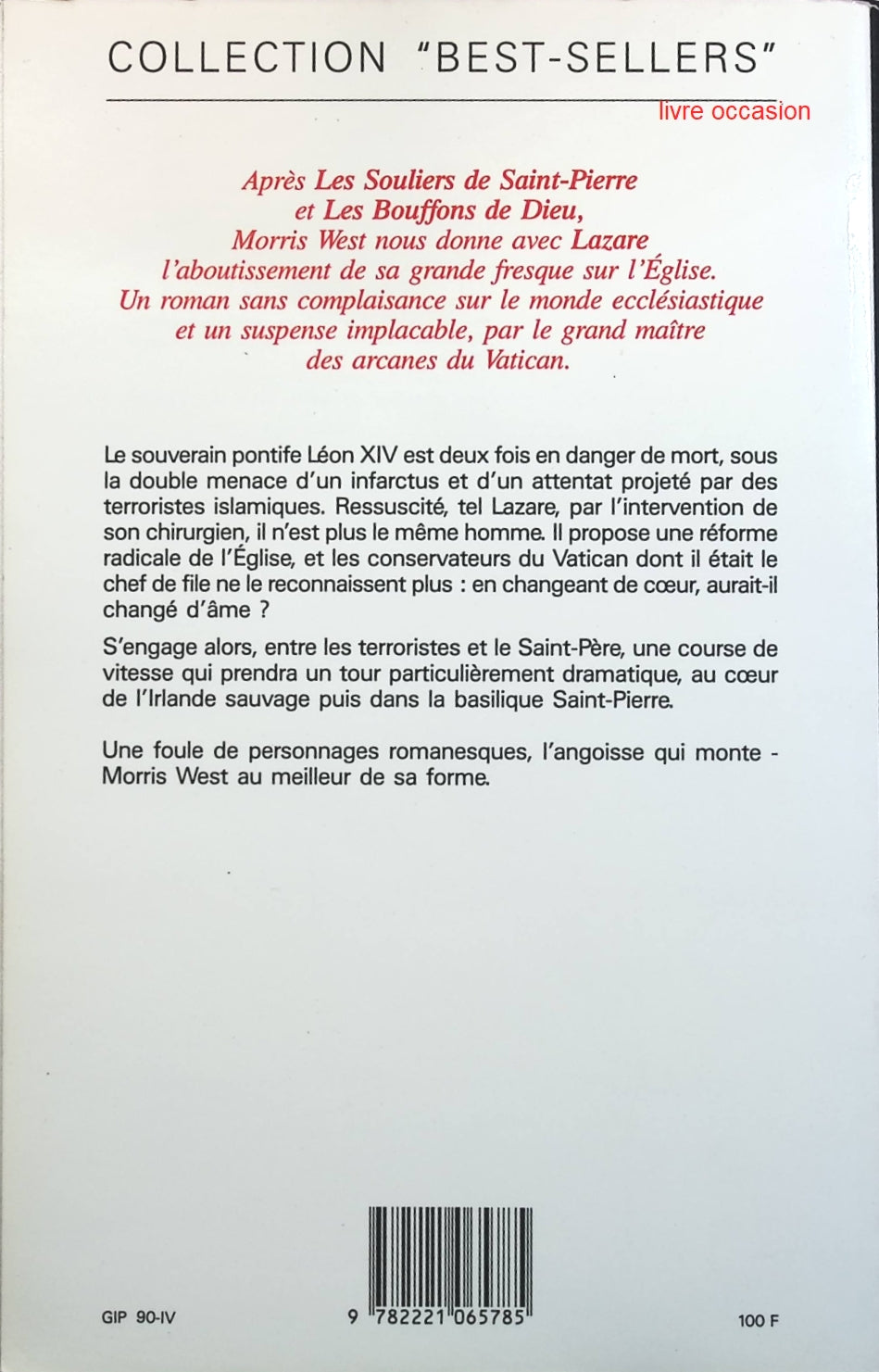 Lazare - Morris West - Livre