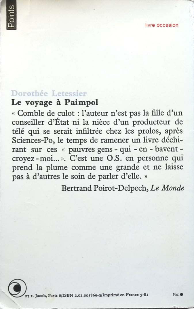 Le voyage à Paimpol - Dorothée Letessier - Livre