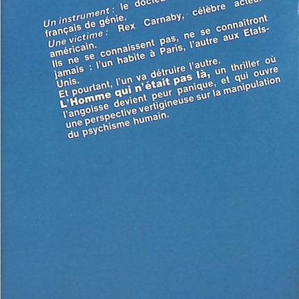 L'Homme qui n'était pas là - Roderick MacLeish - Livre