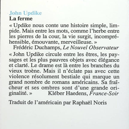 La Ferme - John Updike - Livre