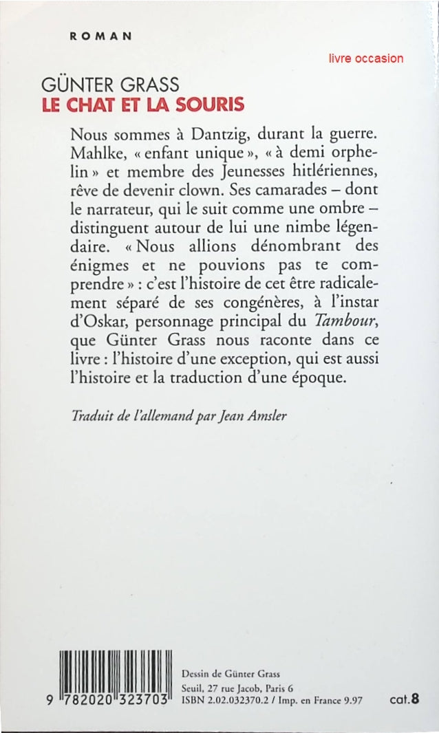 Le Chat et la souris - Günter Grass - Livre