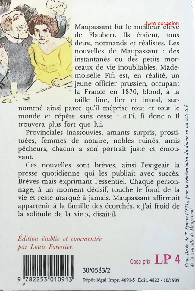 Mademoiselle Fifi - Guy de Maupassant - Livre
