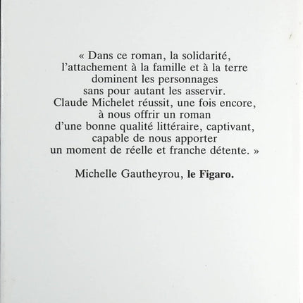 Pour un arpent de terre - Claude Michelet - Livre