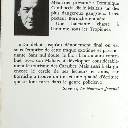 Le Maltais - Roger Borniche - Livre