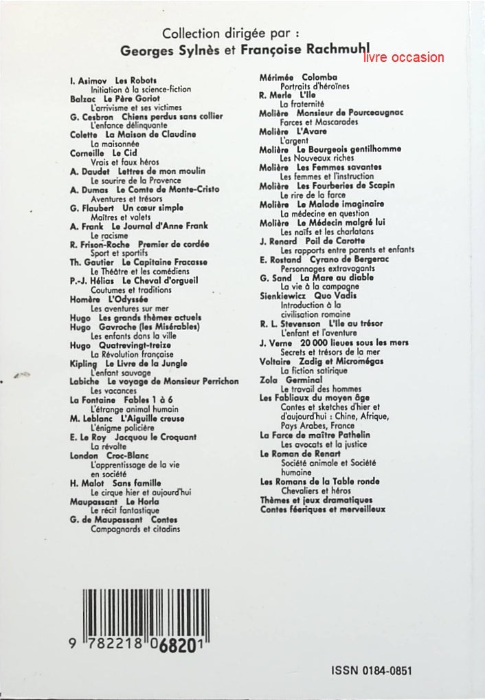 Croc-Blanc - Un Thème : L'Apprentissage de la vie en société - Jack London - Livre