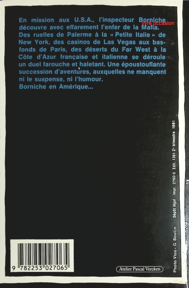 Le Ricain - Roger Borniche - Livre