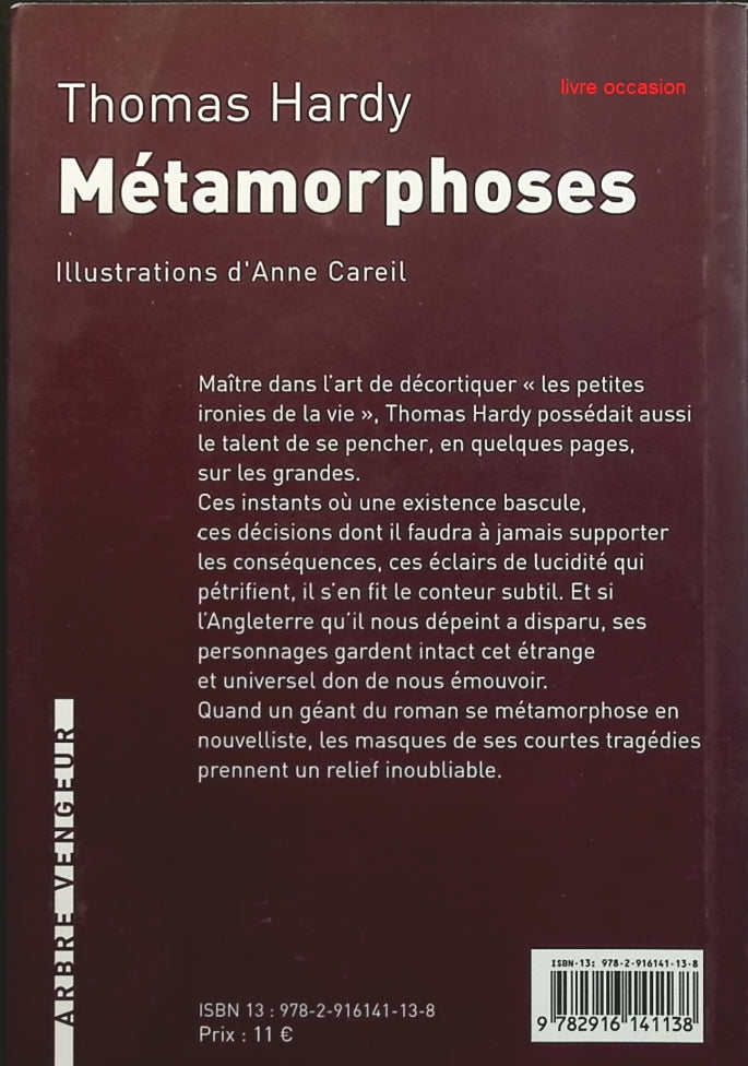 Métamorphoses - Thomas Hardy - Livre