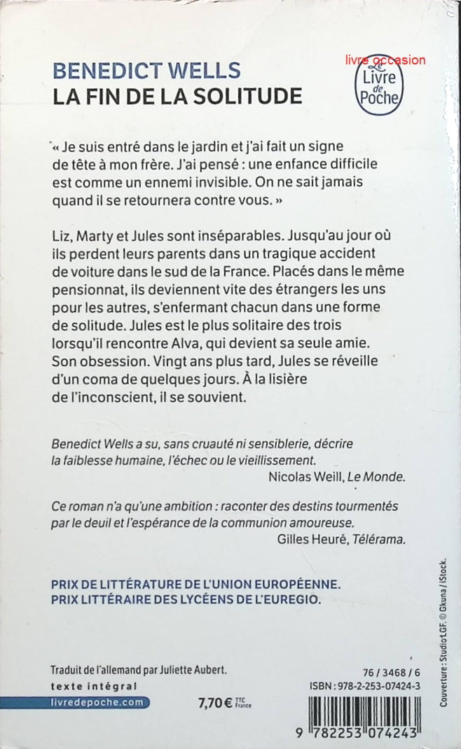 La fin de la solitude - Benedict Wells - Livre