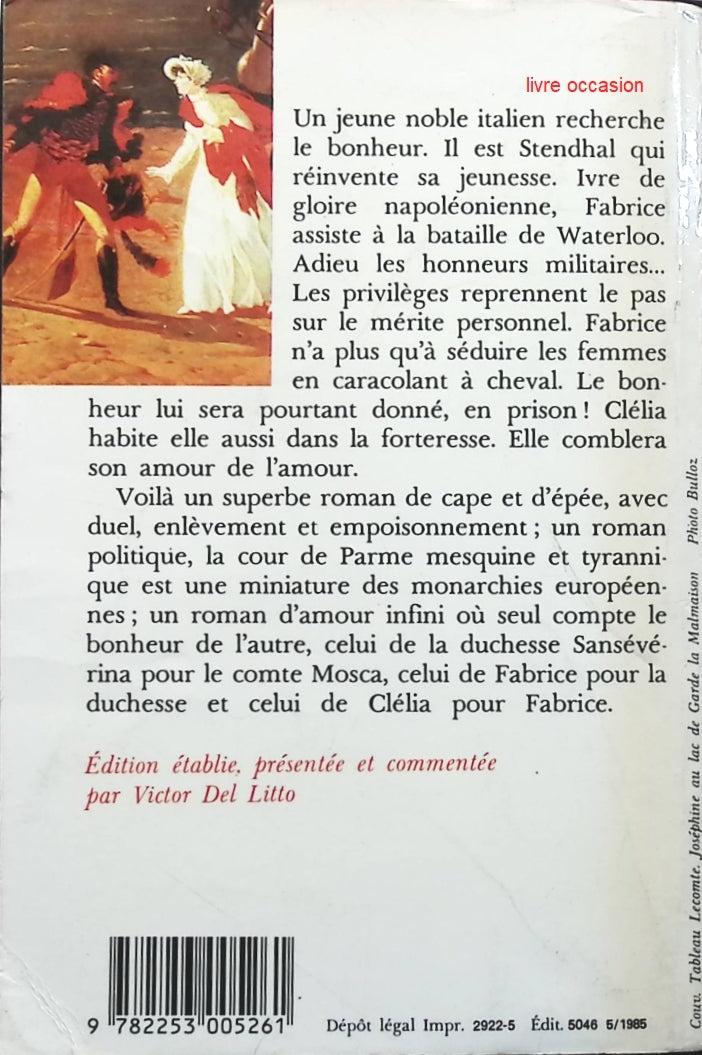 La Chartreuse de Parme - Stendhal - Livre