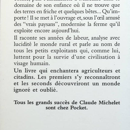 J'ai choisi la terre - Claude Michelet - Livre