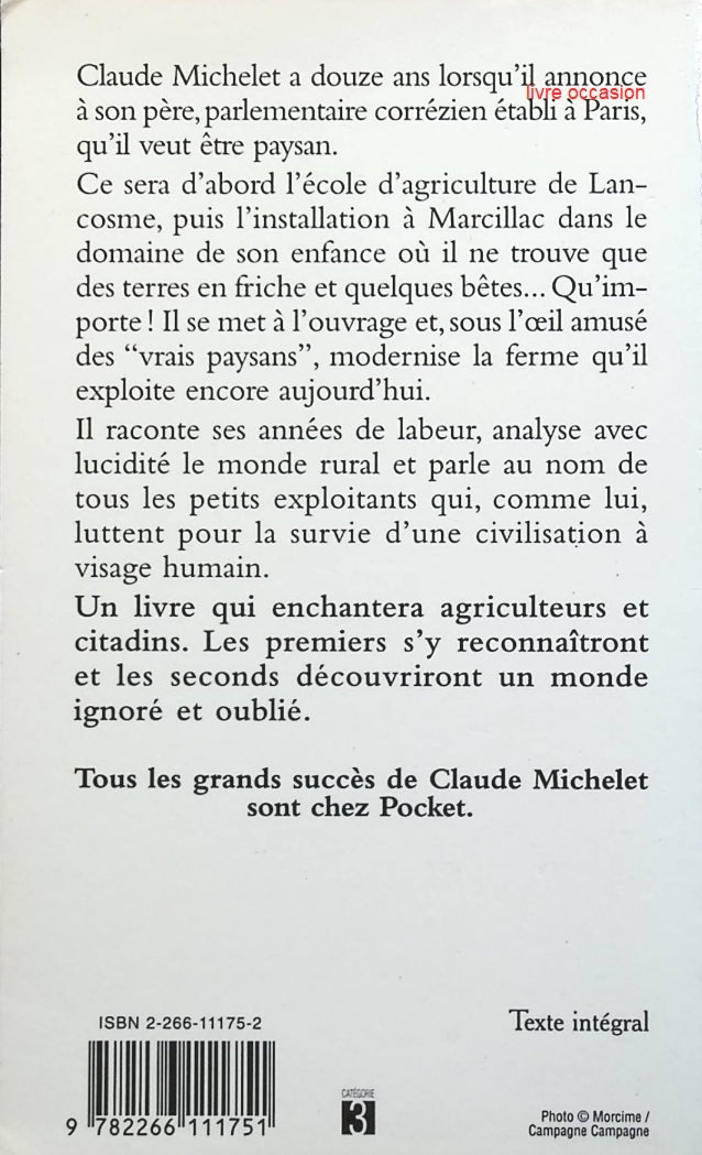 J'ai choisi la terre - Claude Michelet - Livre