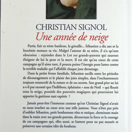 Une année de neige - Christian Signol - Livre