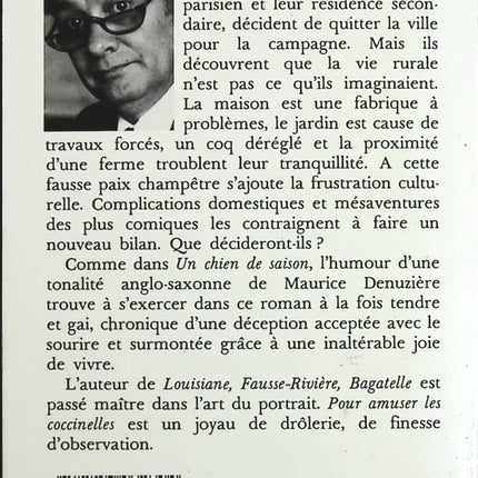 Pour amuser les coccinelles - Maurice Denuzière - Livre