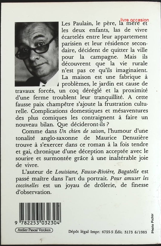 Pour amuser les coccinelles - Maurice Denuzière - Livre