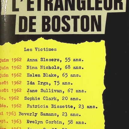 L'étrangleur de Boston - Gerold Frank - Livre