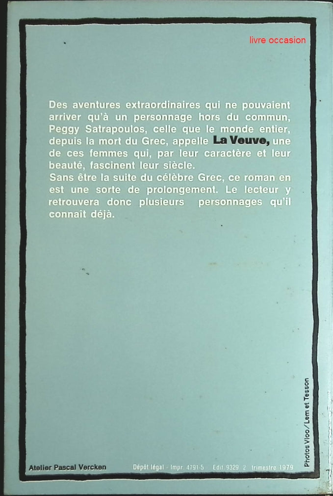 la veuve - Pierre Rey - Livre