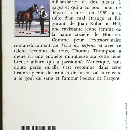 La mort pour cavalier - Thomas Thompson - Livre