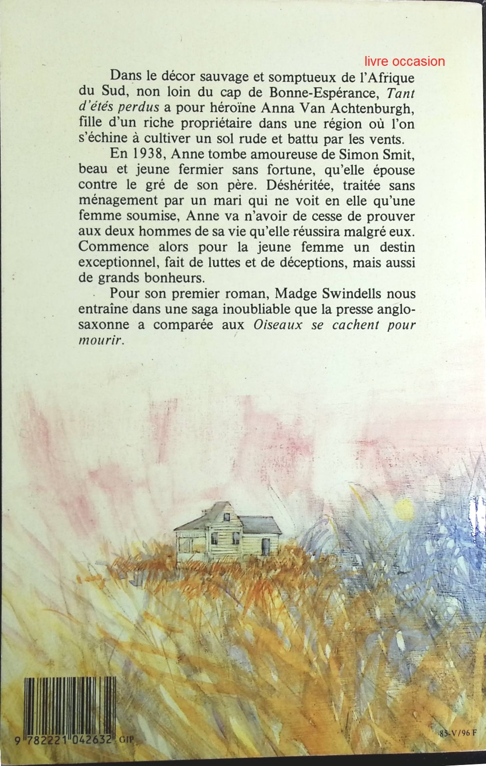 Tant d'étés perdus - Swindells-Magde - Livre