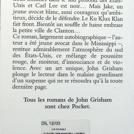 Non Coupable - John Grisham - Livre
