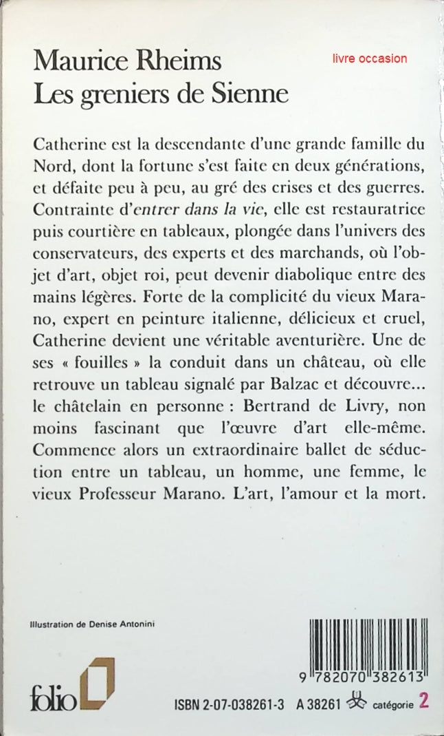 Les Greniers de Sienne - Maurice Rheims - Livre