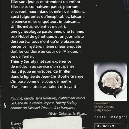 Le Gène de la révolte - Thierry Serfaty - Livre