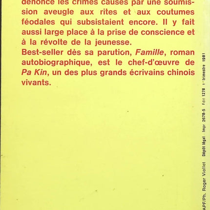 Famille - Pa Kin - Livre