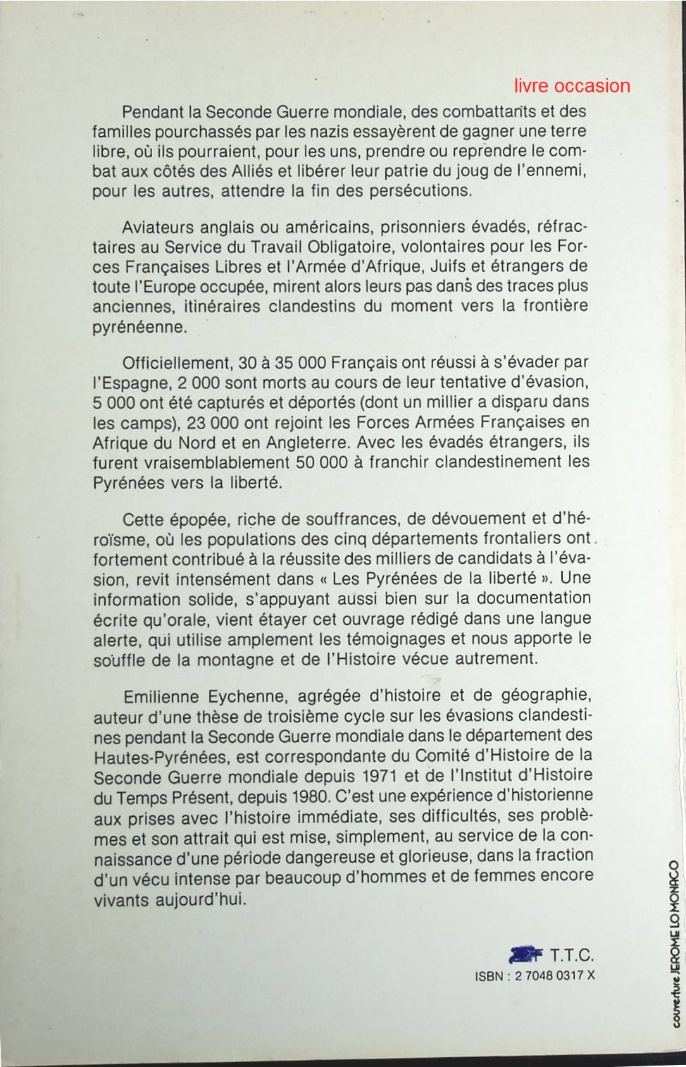 Les Pyrénées de la liberté - Emilienne Eychenne - Livre