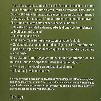 Noir comme le souvenir - Carlene Thompson - Livre