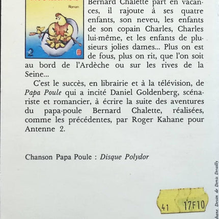 Papa poule en vacances - Daniel Goldenberg - Livre