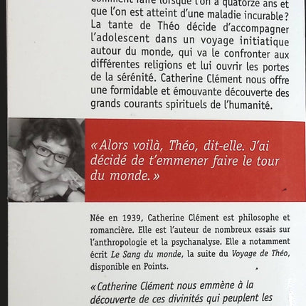 Le voyage de Théo - Catherine Clément - Livre