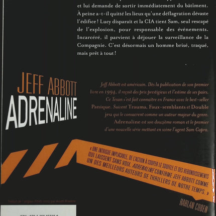 Adrénaline - Jeff Abbott - Livre
