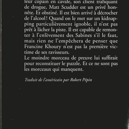 La Balade entre les tombes - Lawrence Block - Livre