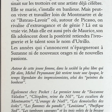 Suzanne Valadon Tome 2 - Le Temps Des ivresses - Michel Peyramaure - Livre